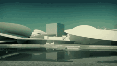 “沙漠玫瑰”卡塔尔国家博物馆1.gif