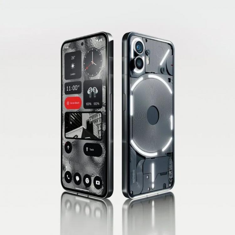 nothing phone (2) shows machinery and adaptable glyph interface